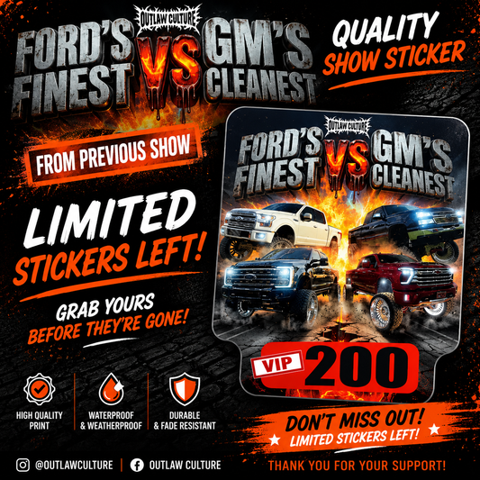 Fords Vs Gm Show Stickers