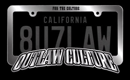 Chrome Outlaw Culture Tag frame *Pre-order*