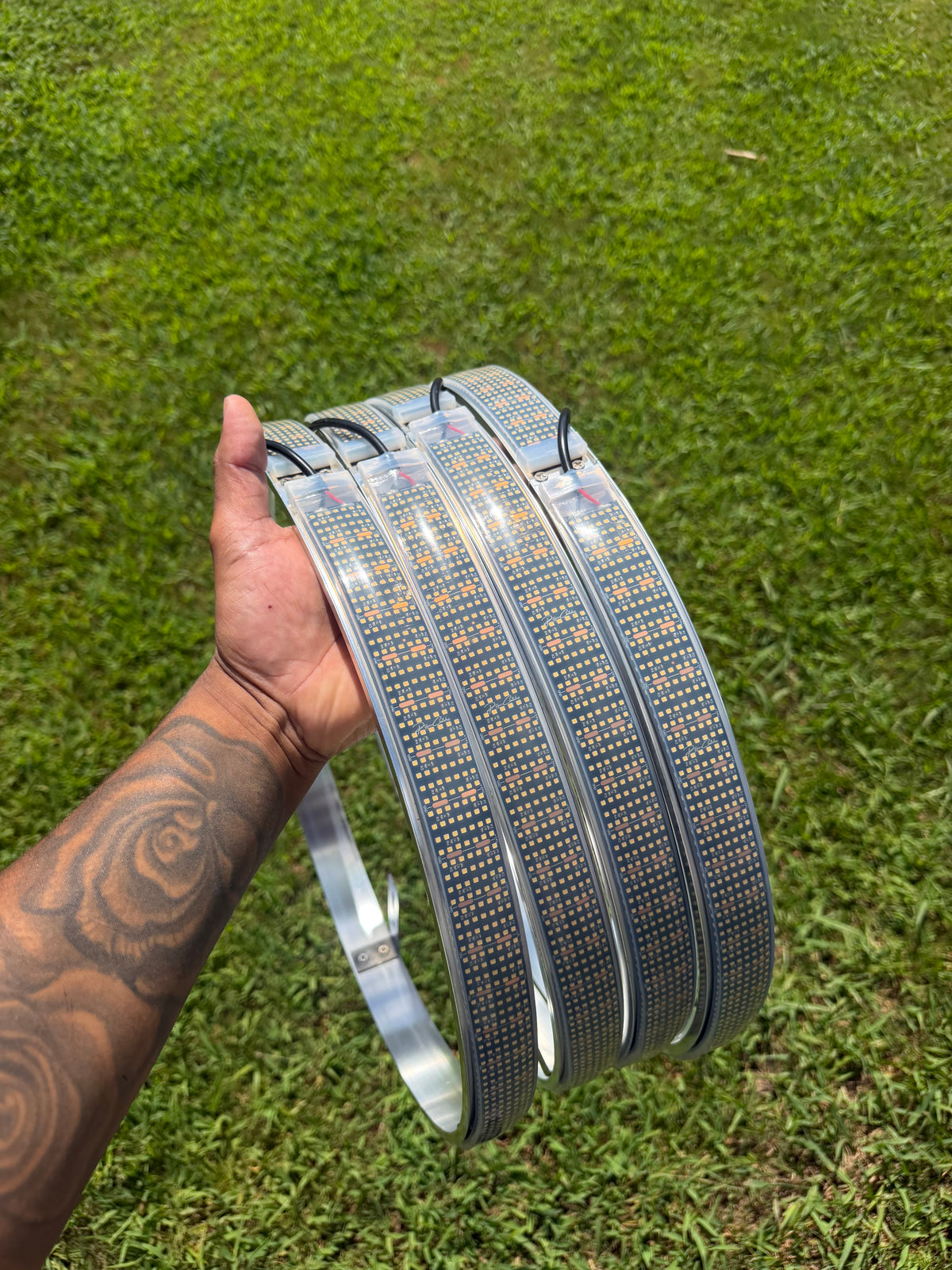 24v SUPER intense 7 row wheel lights!
