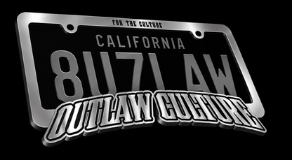 Chrome Outlaw Culture Tag frame *Pre-order*