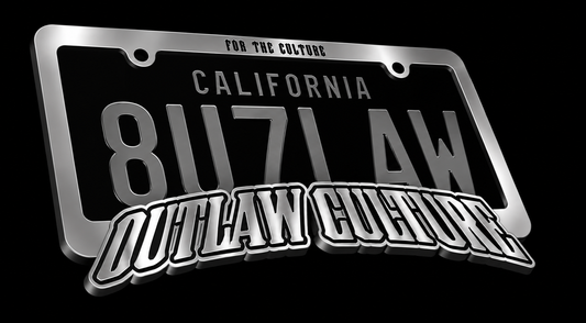 Chrome Outlaw Culture Tag frame *Pre-order*